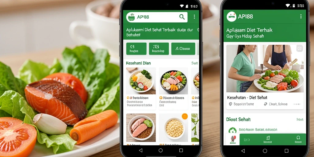 Tampilan antarmuka API88 yang menarik dan informatif untuk diet sehat.